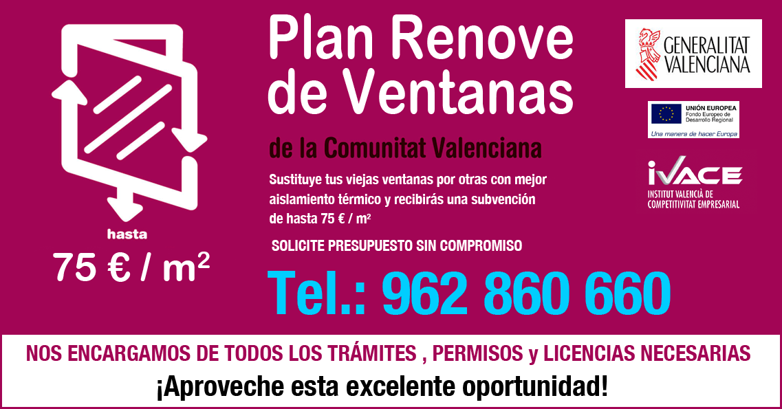 Plan Renove Ventanas 2015 IVACE